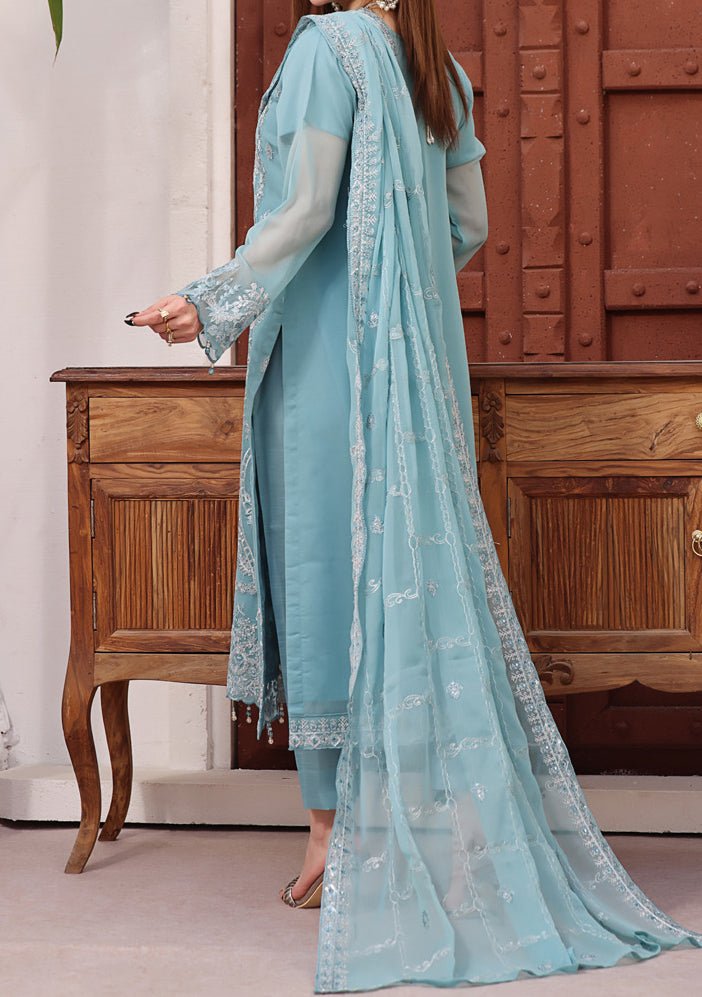 Bin Hameed Ranika Heavy Embroidered Chiffon Dress - db25043