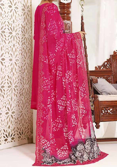 Bin Hameed Sanaubar Heavy Embroidered Chiffon Dress - db25491