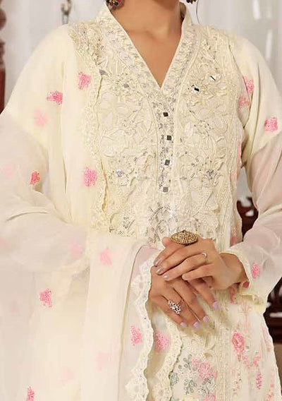 Bin Hameed Sanaubar Heavy Embroidered Chiffon Dress - db25492