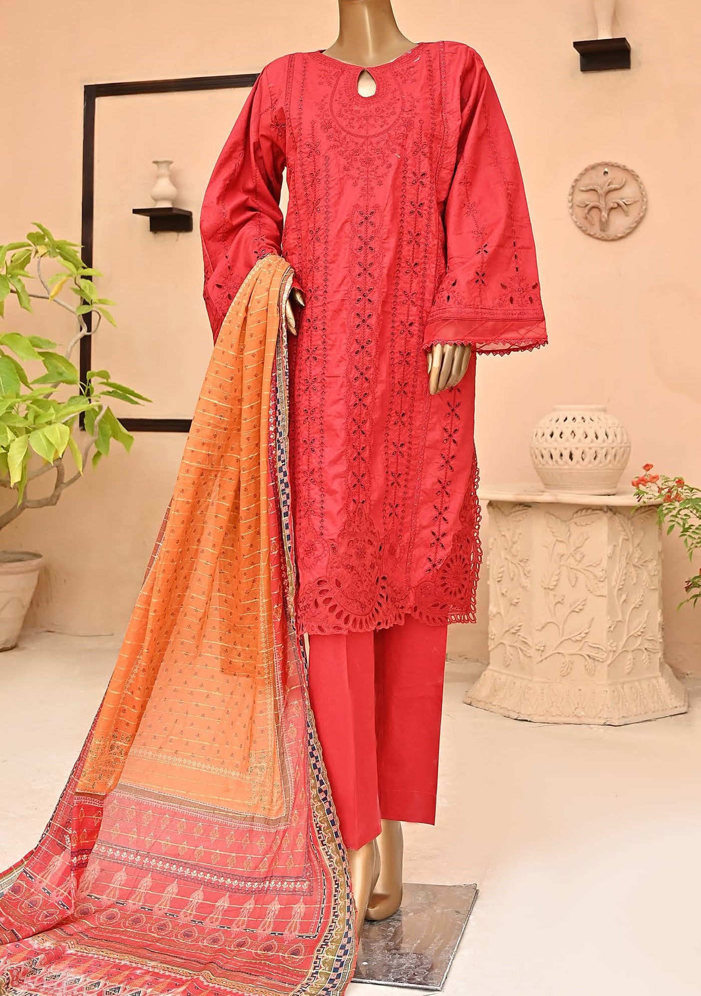 Bin Saeed Embroidered Ready Made Lawn Dress - db23470