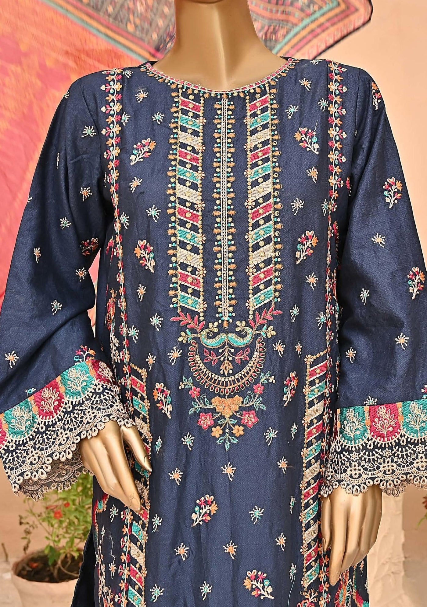 Bin Saeed Embroidered Ready Made Lawn Dress - db23466