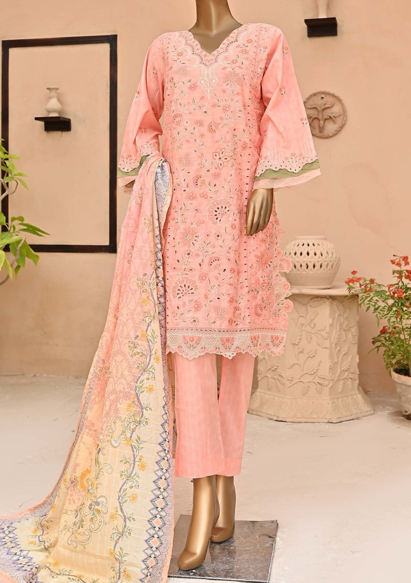 Bin Saeed Embroidered Ready Made Lawn Dress - db23471