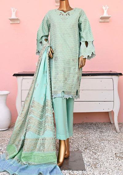 Bin Saeed Ready Made Embroidered Jacquard Dress - db23886