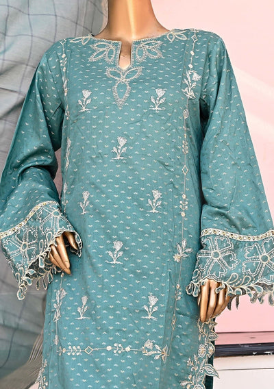 Bin Saeed Ready Made Embroidered Jacquard Dress - db23992