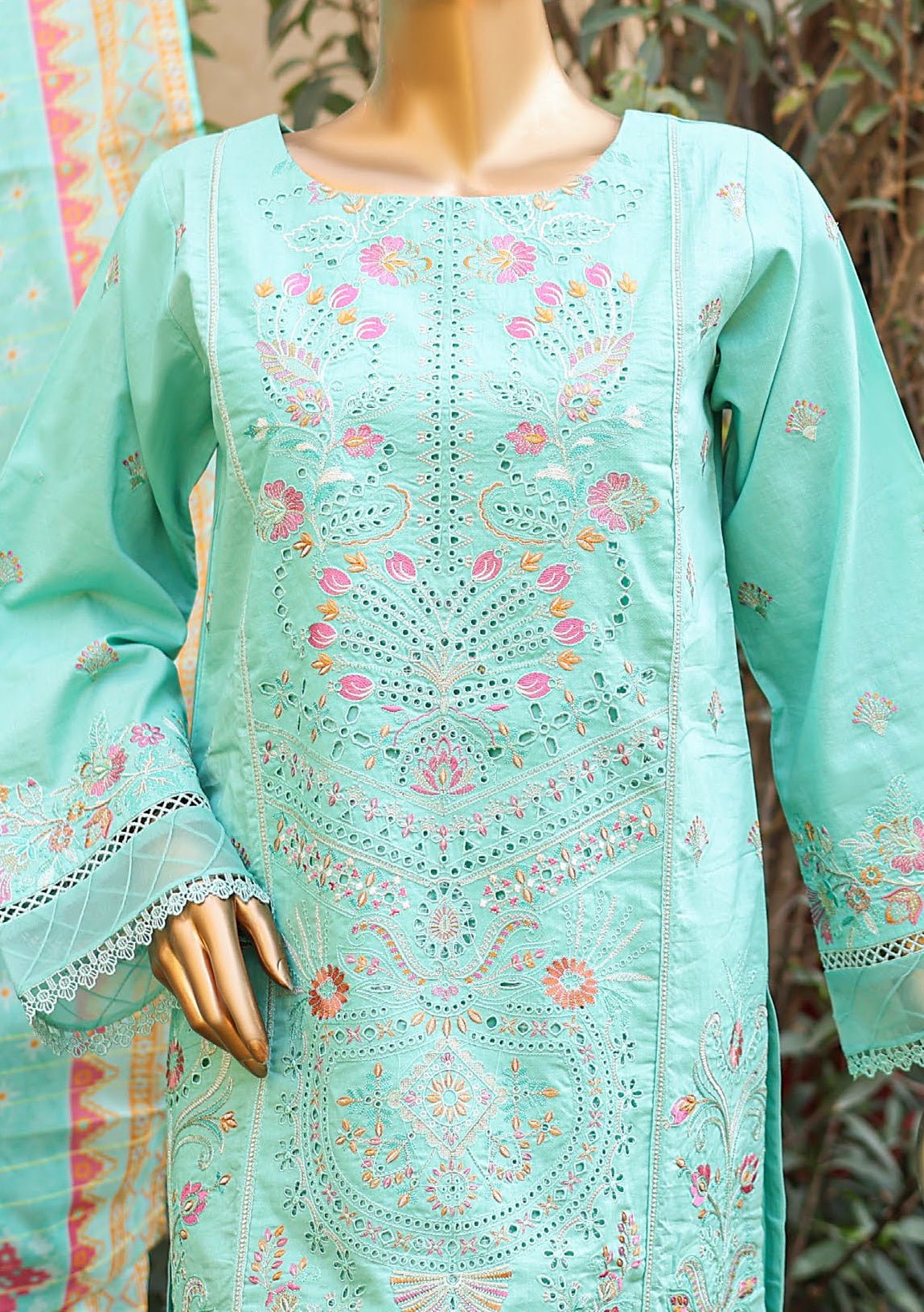 Bin Saeed Ready Made Embroidered Lawn Dress - db25115