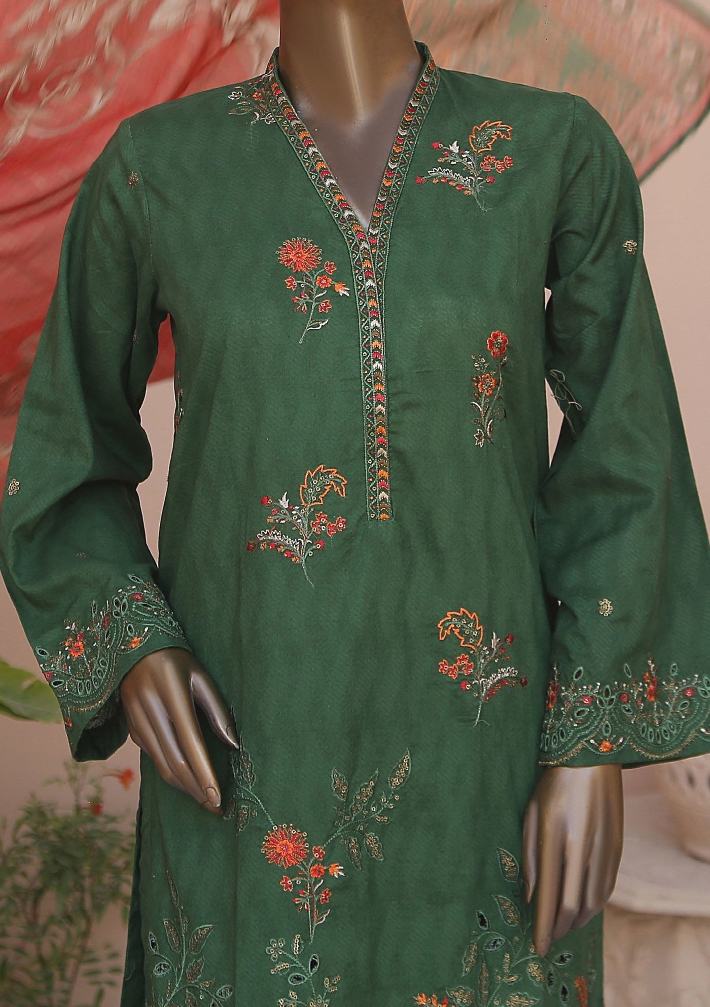 Bin Saeed Ready Made Embroidered Lawn Dress - db23510