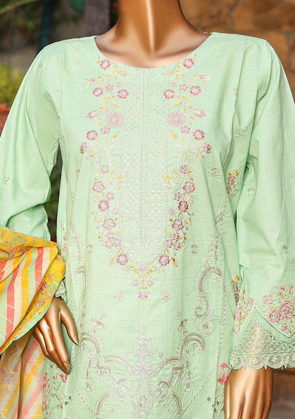 Bin Saeed Ready Made Embroidered Lawn Dress - db25123