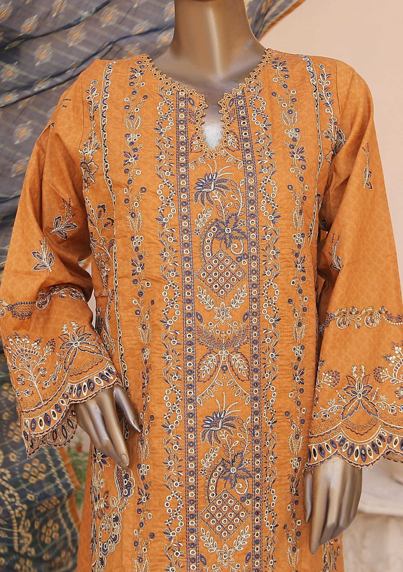 Bin Saeed Ready Made Embroidered Lawn Dress - db23511