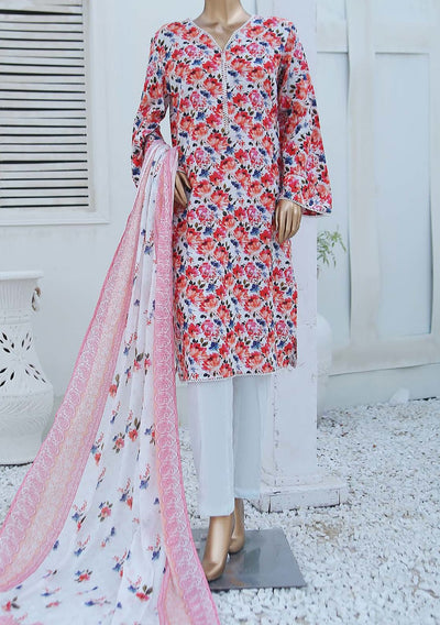 Bin Saeed Ready Made Printed Cotton Dress - db23741