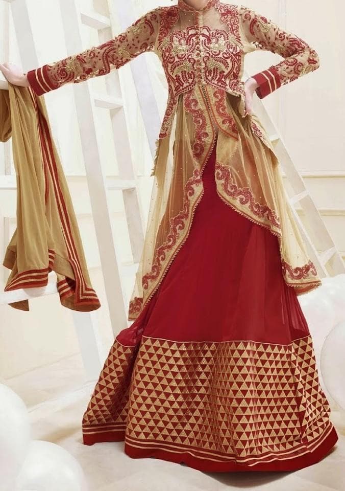 Bliss Heavy Designer Soft Net Lehenga Style Suit: Deshi Besh.