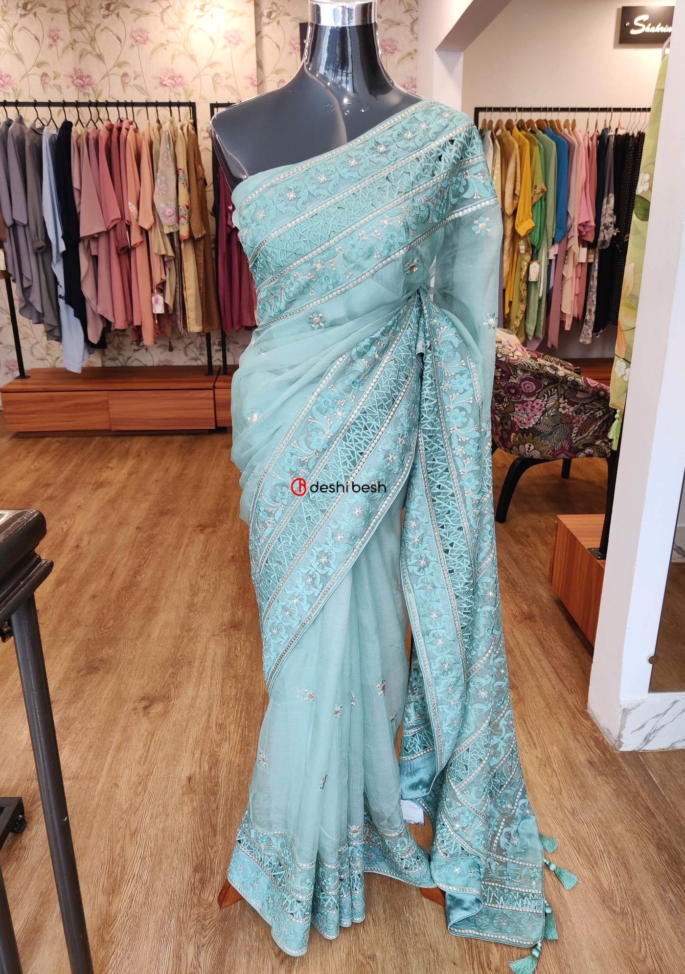 Exclusive Boutique Designer Muslin Saree - db20816