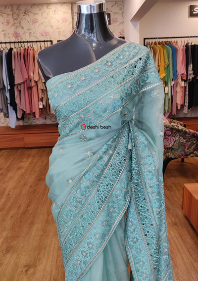 Exclusive Boutique Designer Muslin Saree - db20816