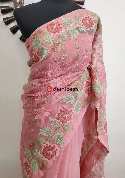 Exclusive Boutique Designer Muslin Saree - db20263