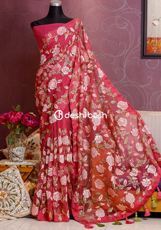 Exclusive Boutique Designer Muslin Saree - db17753