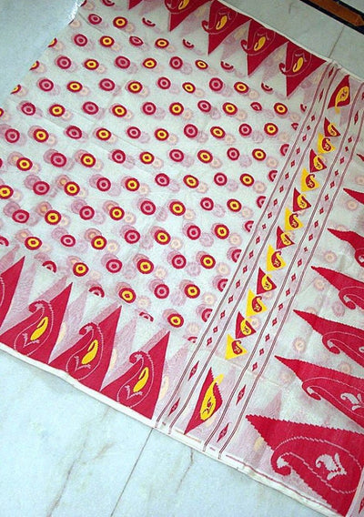 Exclusive Jamdani With Temple Border Saree - db8986