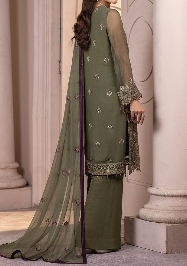 Flossie Zeba Pakistani Luxury Chiffon Dress - db24956