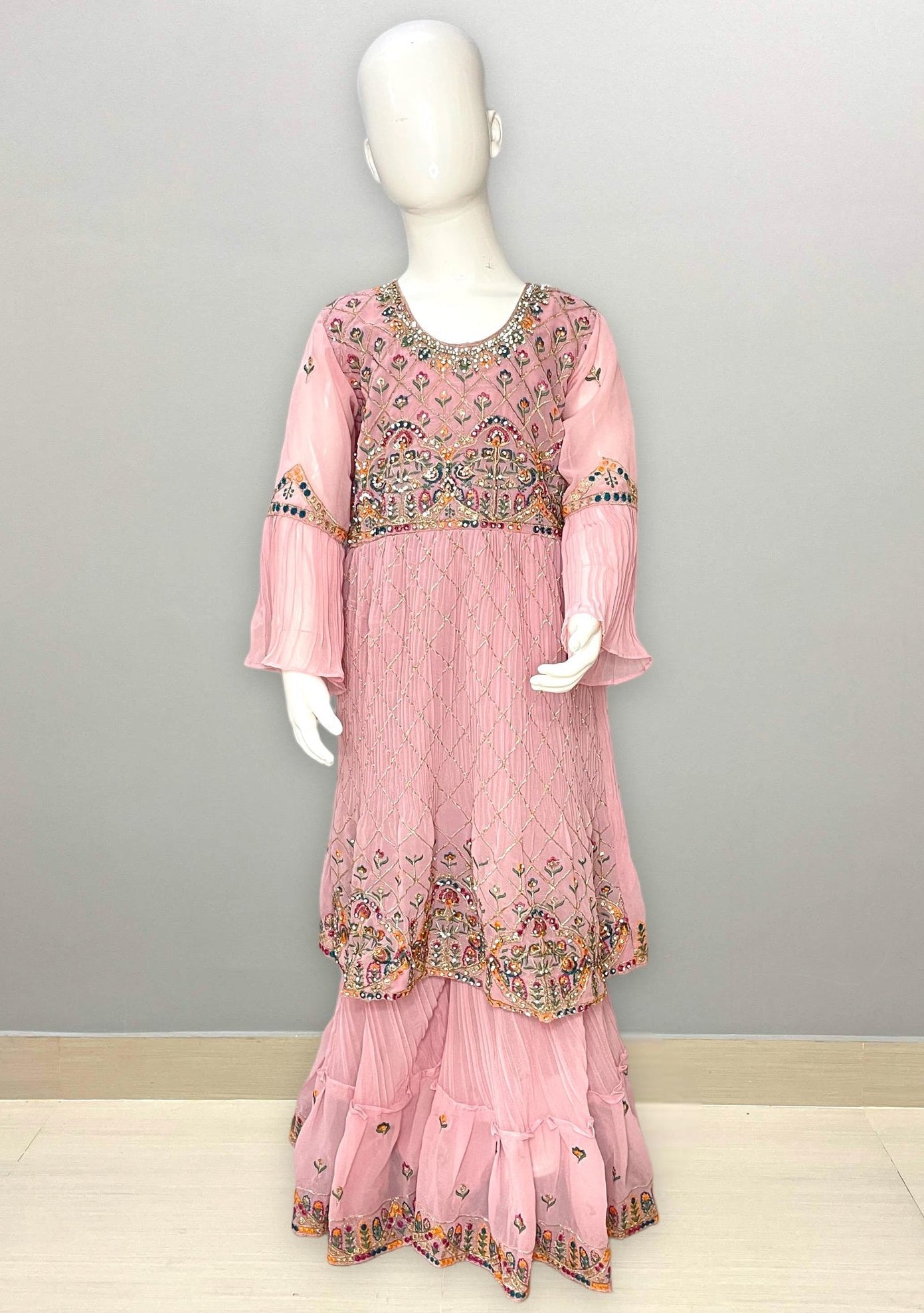 Girl's Gorgeous Georgette Sharara Suit - db21697