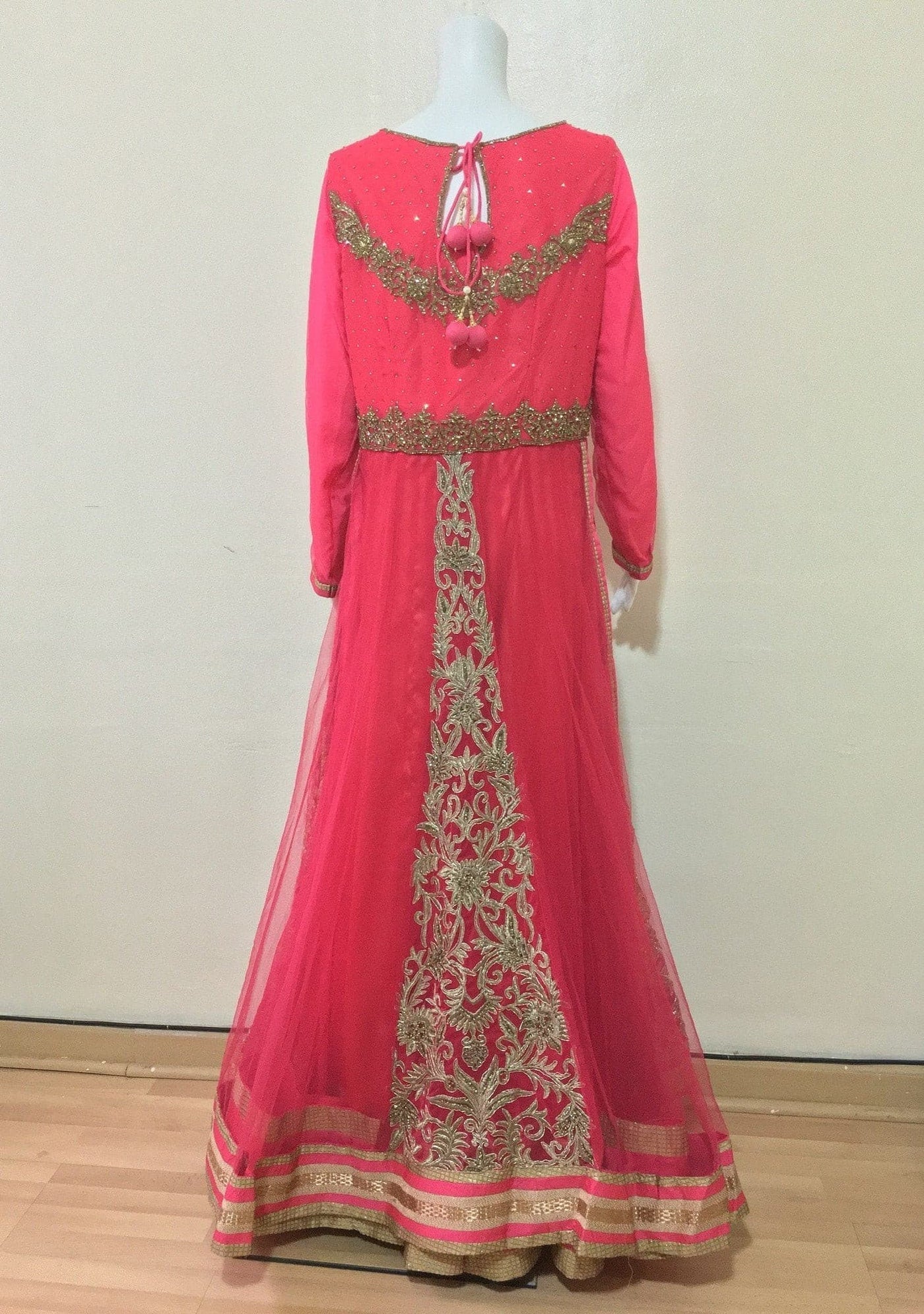 Heavy Bridal Handwork Gorgeous Anarkali Suit: Deshi Besh.