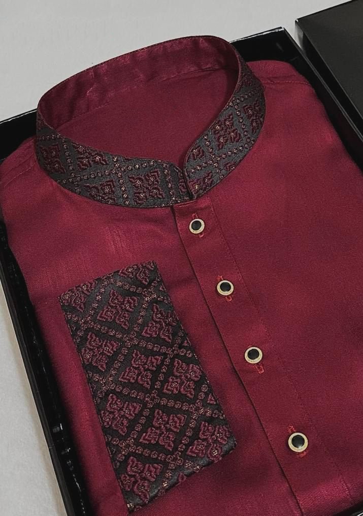 High Quality Unique Mixed Cotton Punjabi - db22502