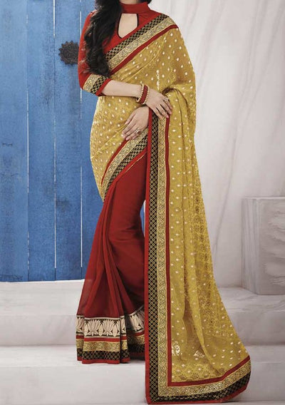 Indian Women Designer Georgette Saree - db20900