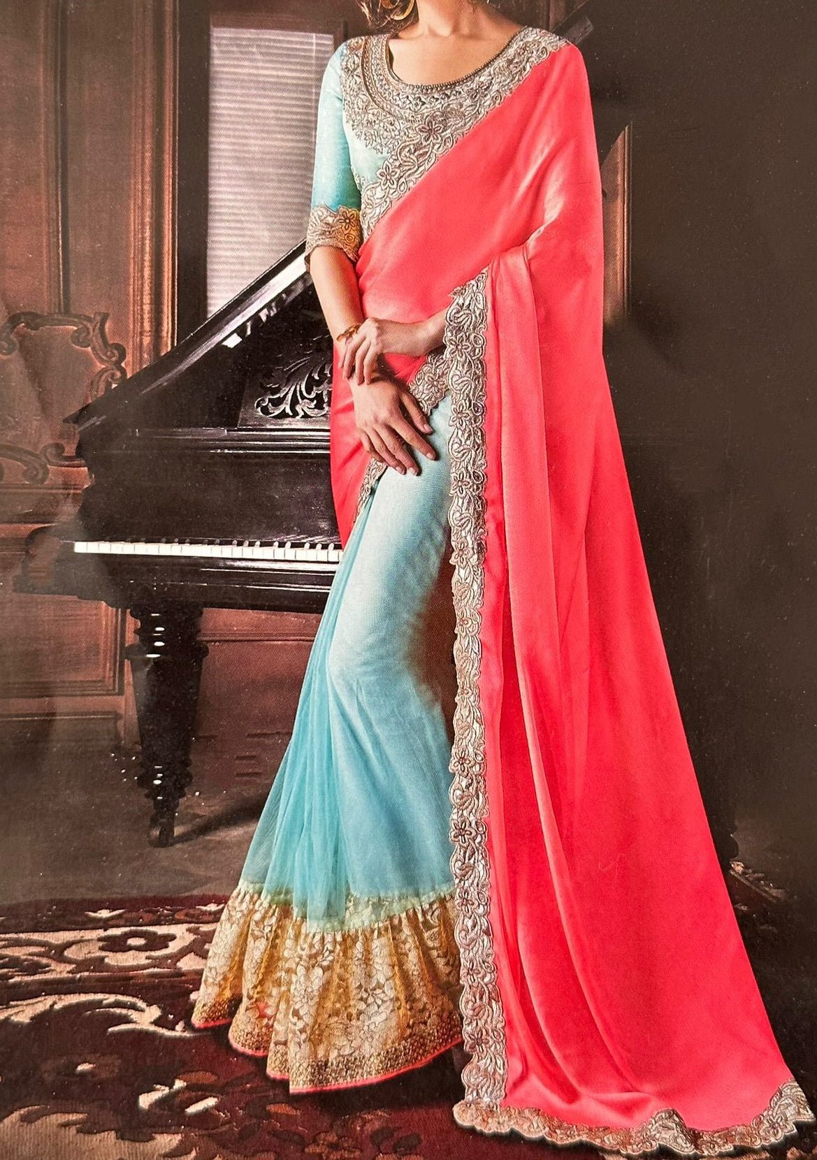 Khwaab Party Wear Georgette Saree - db21936