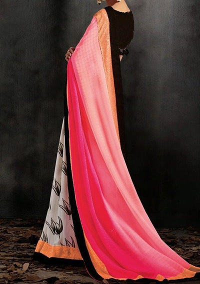 LT Designer Embroidered Georgette Saree - db20927