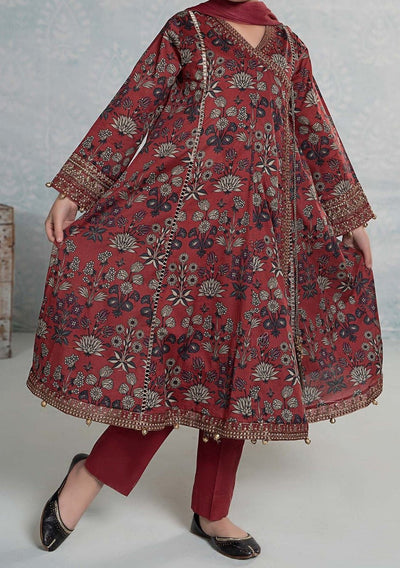 Maria.B Girl's Embroidered Lawn Salwar Suit - db25396