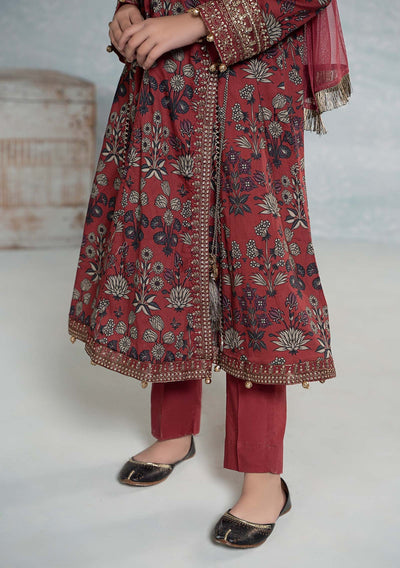 Maria.B Girl's Embroidered Lawn Salwar Suit - db25396