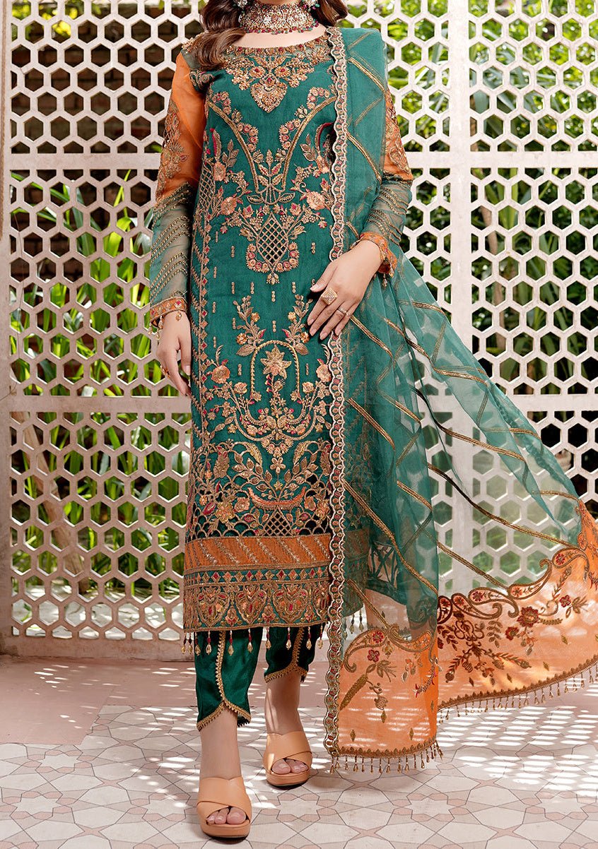 Maryam's Lemilsa Pakistani Luxury Organza Dress - db23922