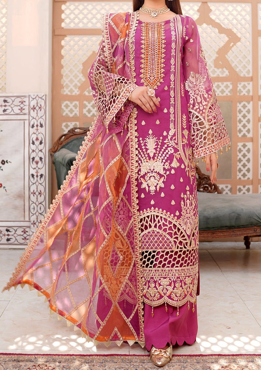 Maryam's Pakistani Luxury Organza Dress - db22737