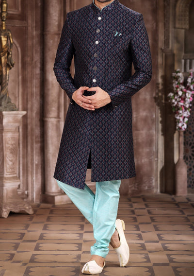 Men's Indo Western Party Wear Sherwani Suit - db22839