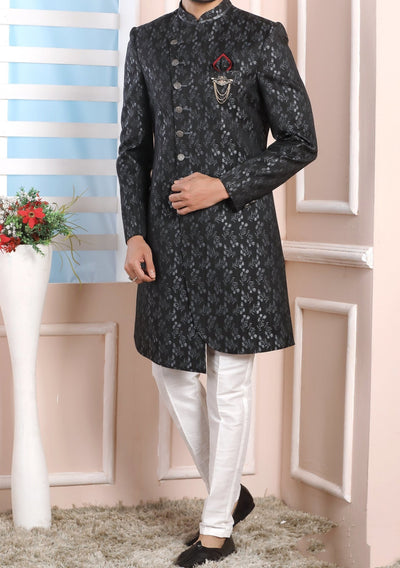 Men's Indo Western Party Wear Sherwani Suit - db20467