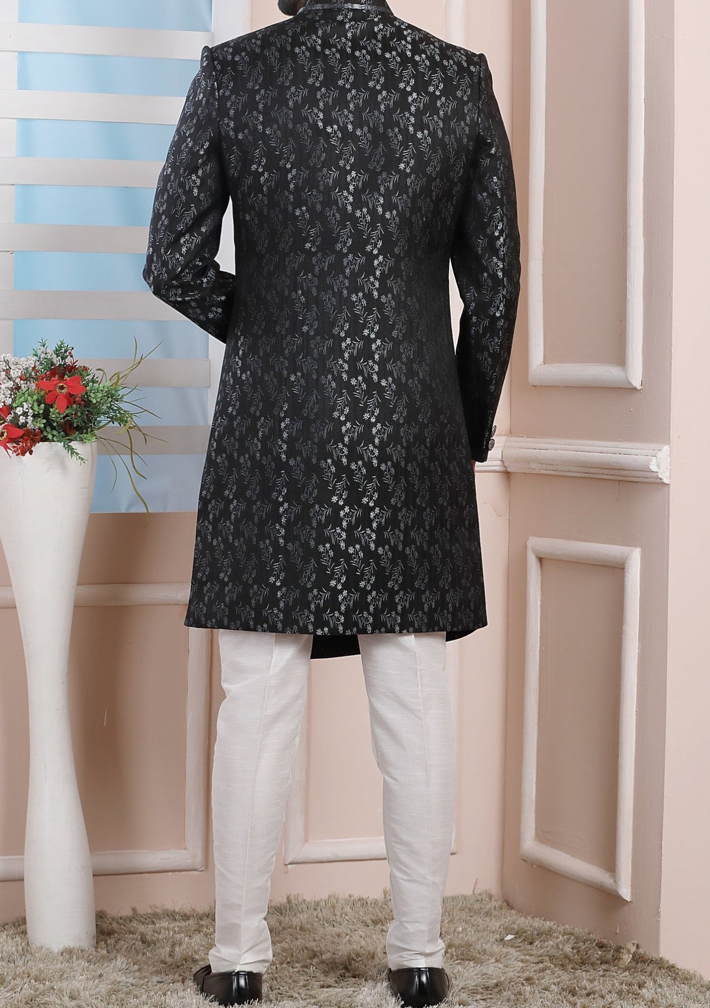 Men's Indo Western Party Wear Sherwani Suit - db20467