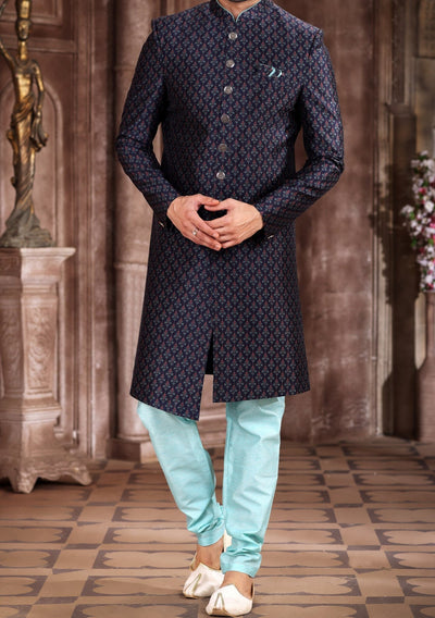 Men's Indo Western Party Wear Sherwani Suit - db22839