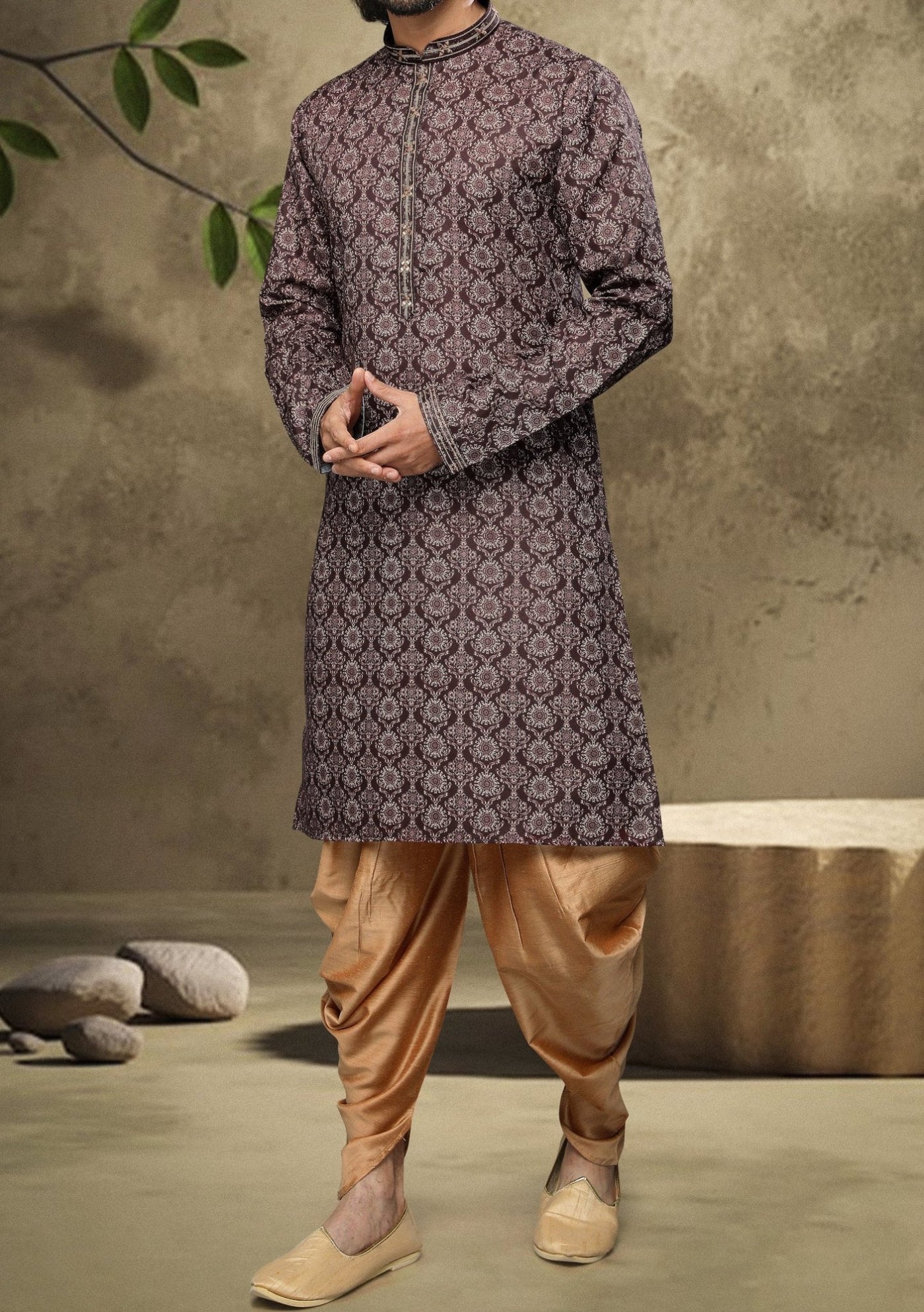 Men's Traditional Party Wear Kurta Pajama - db20116