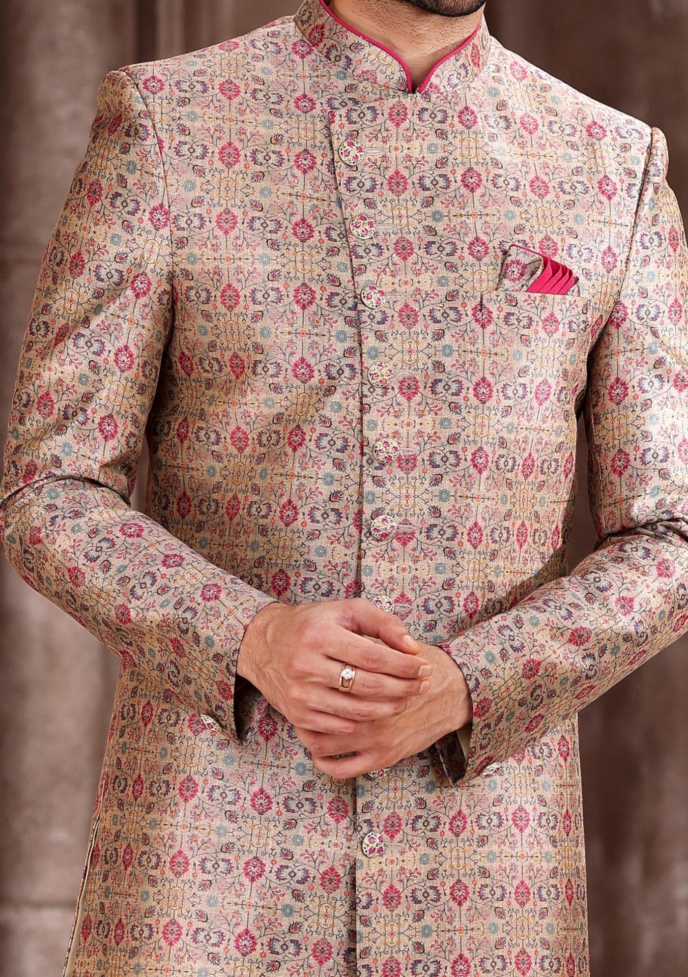 Men's Traditional Party Wear Sherwani Suit - db22835