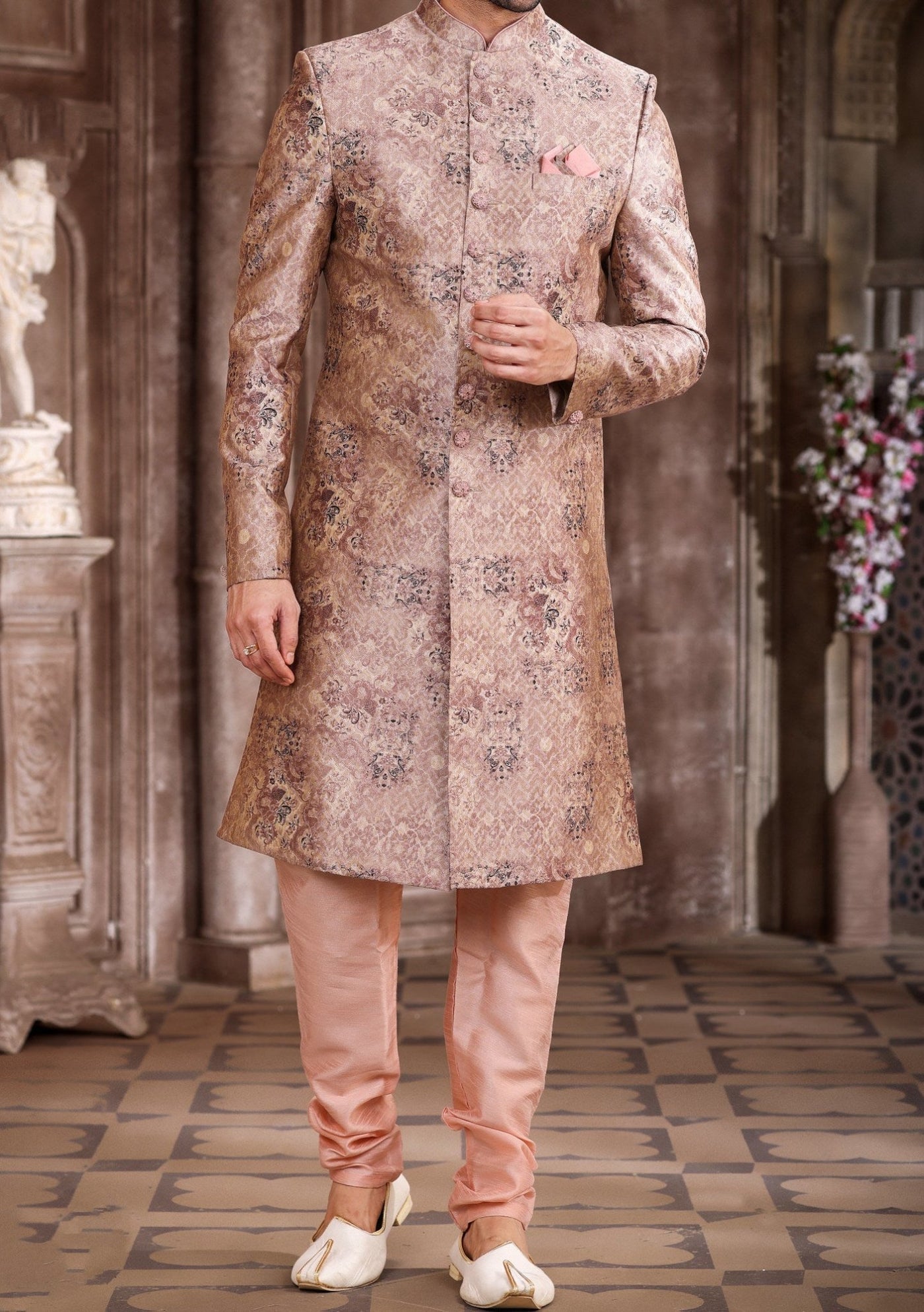 Men's Traditional Party Wear Sherwani Suit - db22834