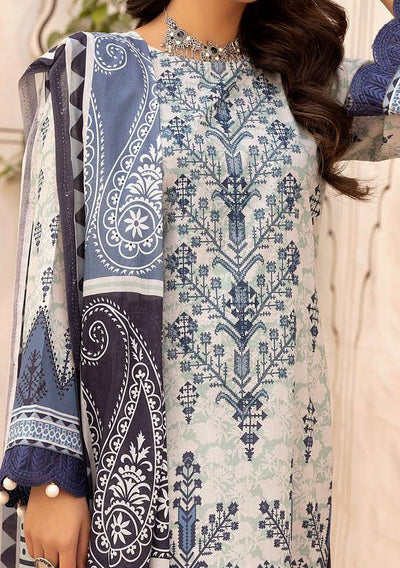 Nur Printed Embroidered Pakistani Lawn Dress - db19202