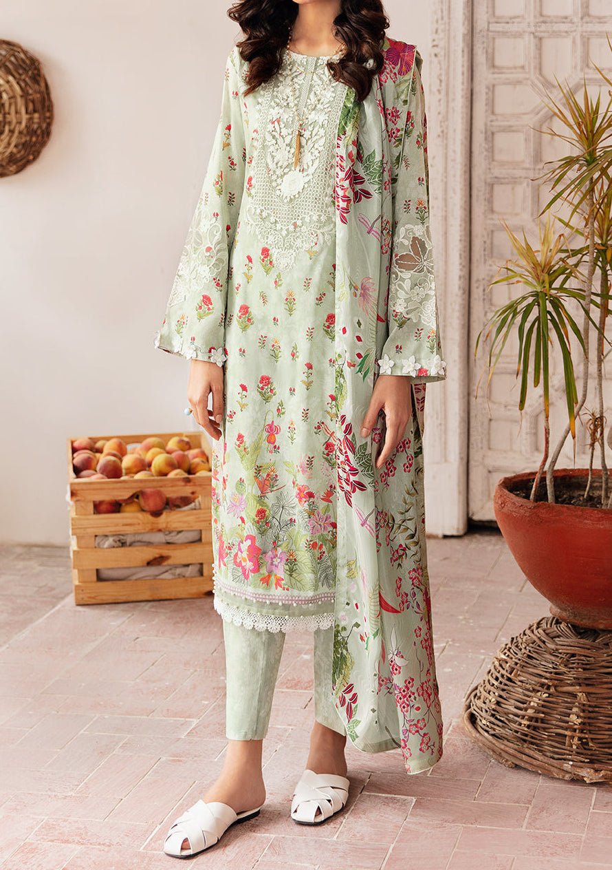 Ramsha Rangrez Embroidered Printed Lawn Dress - db25167