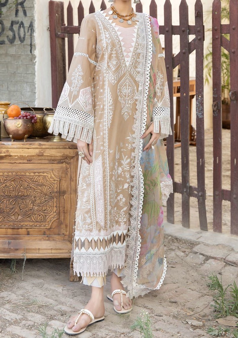 Riaz Arts Tehzeeb Pakistani Embroidered Lawn - db22282