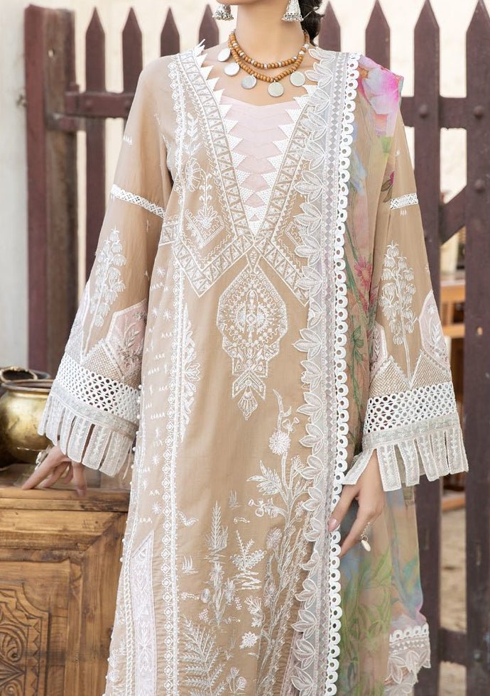 Riaz Arts Tehzeeb Pakistani Embroidered Lawn - db22282