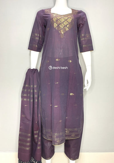 Summer Boutique Designer Jamdani Cotton Salwar Suit - db19803