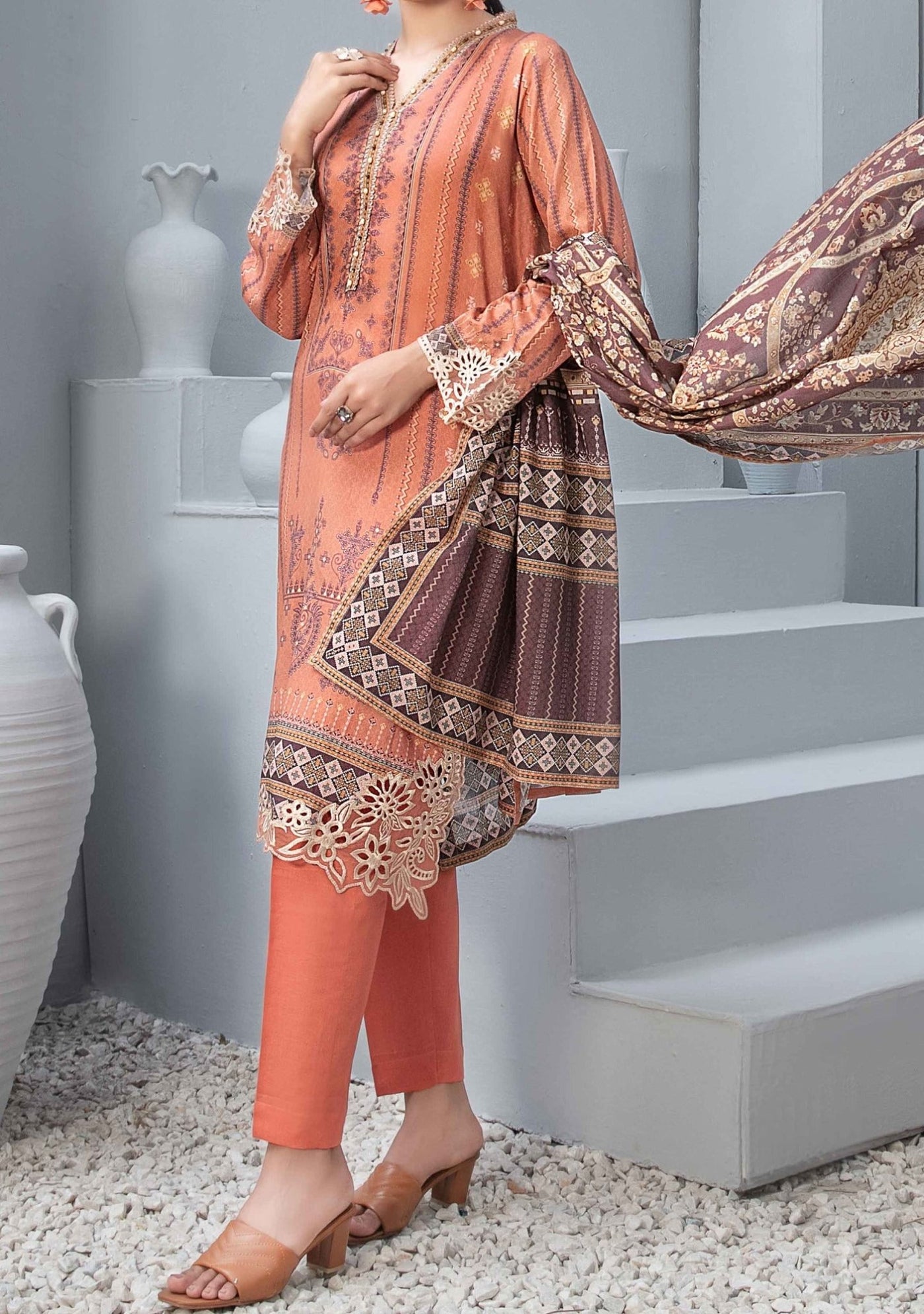 Tawakkal Cloite Embroidered Printed Lawn Dress - db25583