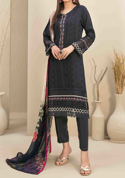 Tawakkal Feeha Heavy Embroidered Viscose Dress - db24897